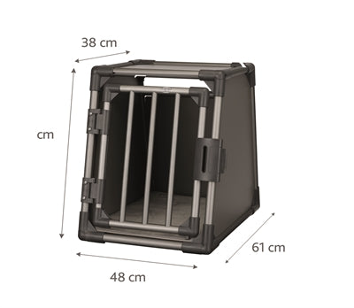 Trixie-Transportkiste Aluminium-Graphit